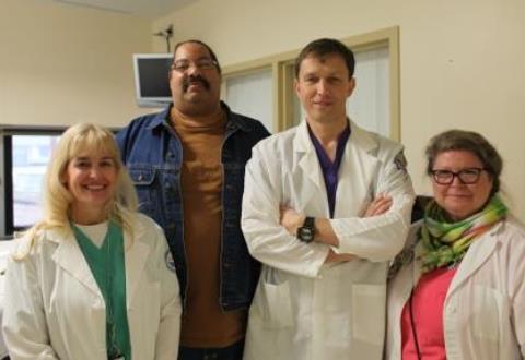 Glenn Ford with Richmond VAMC team that performed his heart transplant